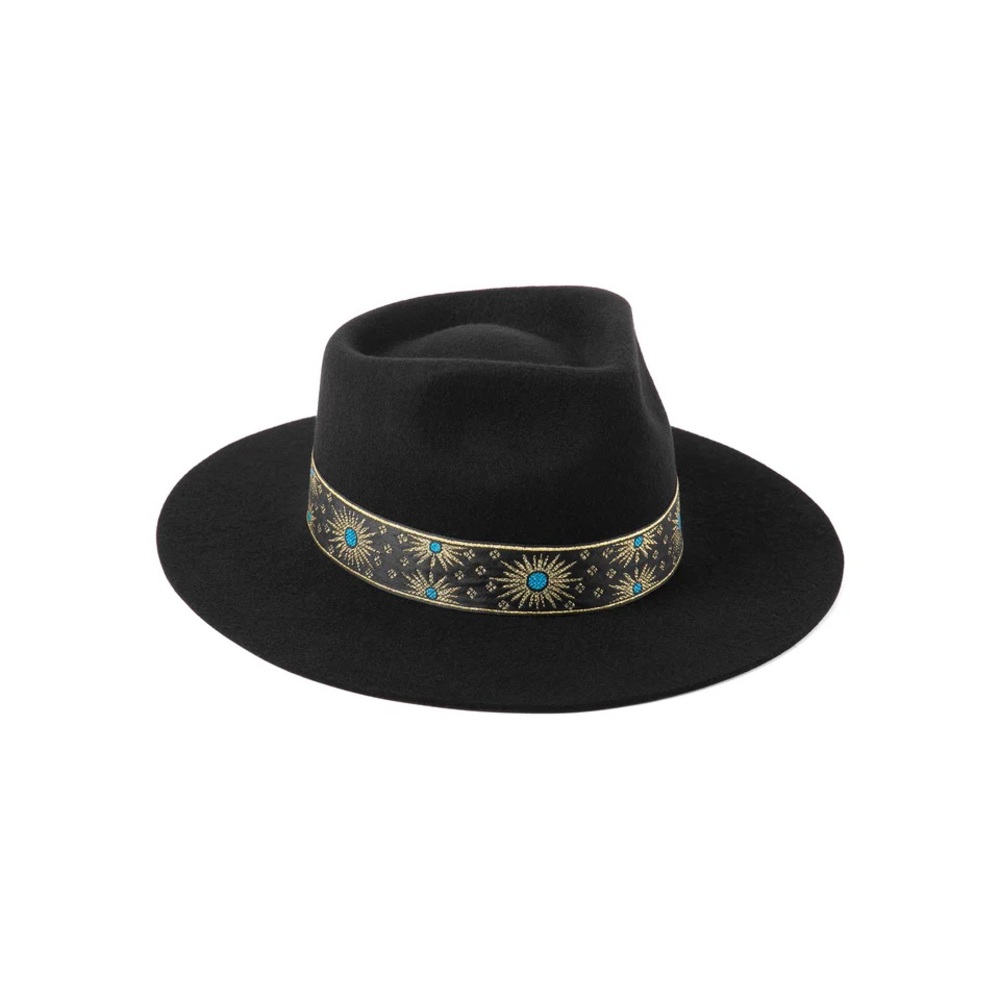 Lack Of Color Black Hat with Gold and Blue Accents
